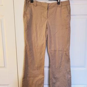 Ann Taylor Loft Julie Slacks Size 14 Woman's Beige